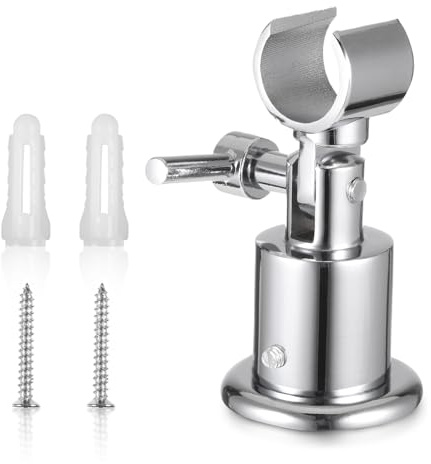 Support de pommeau de douche entièrement en métal, support de pommeau de douche réglable à 180 °, support de douche pour pommeau de douche, support de douche à main avec vis