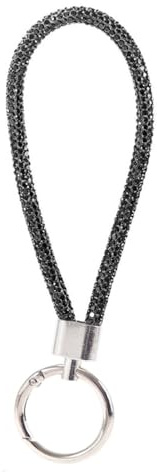 Kobeleen Glitzer-Schlüsselanhänger, Handschlaufen, Kordel, Bling, Strass, Handy-Lanyard, Anti-Verlust-Seil, Auto-Schlüsselanhänger, Geldbörse, Dekorationen