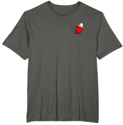 Beer Pong T-Shirt Studenten Bier Saufen Trinken T-Shirt