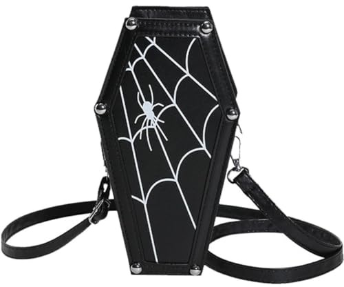 À Main Gothique Cercueil Halloween Sacs À Main pour Femmes Croix Sacs À Main Gothiques Cercueil en Cuir Halloween Bandoulière Épaule