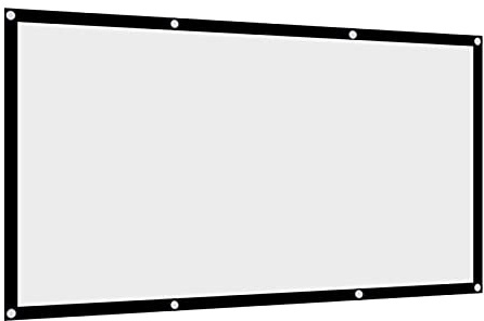 Cocoarm 16:9 Projector Screen 120 inch Foldable Translucent Projector Curtain for Front Back Projection Non-Wrinkle White Projection Sheet Wipe Clean