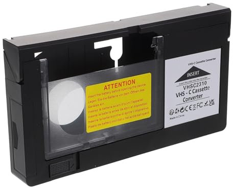 Holibanna Video-kassettenadapter VHS-c VHS Konverter Kompatibel Mit Camcordern Geeignet Tragbar Leicht Für Videowiedergabe Und Umwandlung Vielseitig Verwendbar