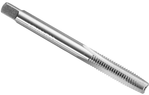 sourcing map HSS6542 Taraud conique à main M7 x 1 H2 Filetage métrique Taraud Droit Vis Taraud Outil de filetage en acier rapide