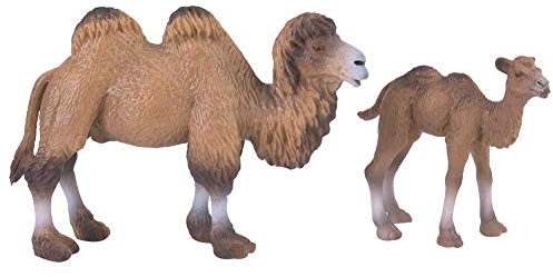KooingTech 2PCS Kamel Modell, Miniatur Wildlife Welt Tierfiguren für Desktop-Dekoration Home Decor