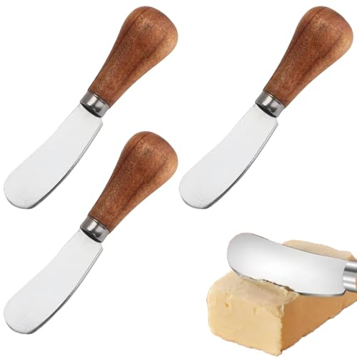 ZXNJA Couteau A Beurre, Couteaux À Beurre, Couteau Beurre, PetitCouteau À Fromage, CouteauÀ Beurre En Acier Inoxydable, Couverts Pour Fromage, Beurre, Confiture, Tartineur Pour Le Petit-Déjeuner