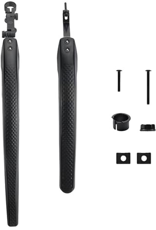 Chenxi Studio Parafango per biciclette ibride regolabile Parafango anteriore e posteriore parafanghi pieghevoli per biciclette Set di parafanghi per bici paraspruzzi