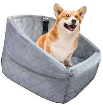 PLCPDM Lit de voiture portable pour petits chiens et chats, lavable en machine et siège confortable pour une utilisation en véhicule Balançoire pour chien