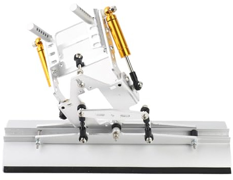 Julihai RC-Aluminium-Schneepflug, Tragbare, Leichte Schneeschaufel aus Metall für 1/10 RC Crawler, mit Robuster Aluminiumlegierungskonstruktion für SCX10 90046