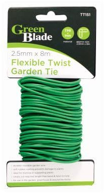 Green Blade Garden Flexi Tie - Reusable 2.5mm x 8m