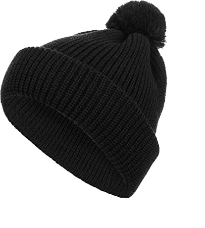 FRIESEN Friesennerz Unisex Pudelmütze 'Skat mit dem Klabautermann' aus 100% Schurwolle - Wollmütze Strickmütze für Damen und Herren