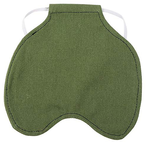 Hühnersattel Hühnerrückenschutz, Federschutzhalter Rückenflügelschutz, Doppelmantel für Geflügel und Kleintiere, 20 x 19,5 cm, Grün