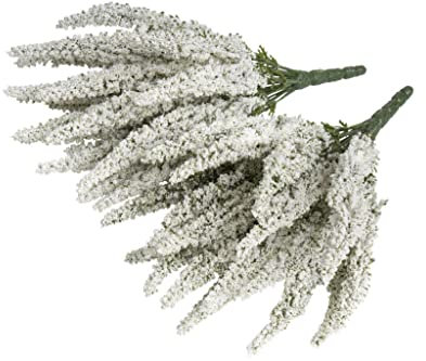 Botanic-Haus künstlicher Erikabusch/Erika mit 19 Stielen Farbe: Creme-weiß (2 Stück)