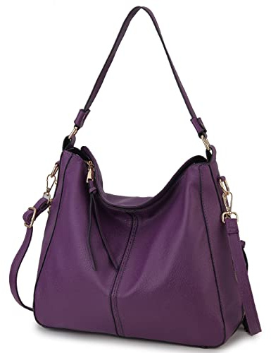 VX VONXURY Bolso Mujer Bolso Bandolera Mujer de Cuero PU Bolso Mujer Grande con Bolsillo Lateral Bolso Hombro Mujer para Diario Trabajo Compras