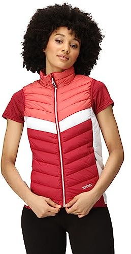 Regatta Harrock II Steppweste für Damen leicht und Wasserabweisend, Farbe:Rot, Größe:40
