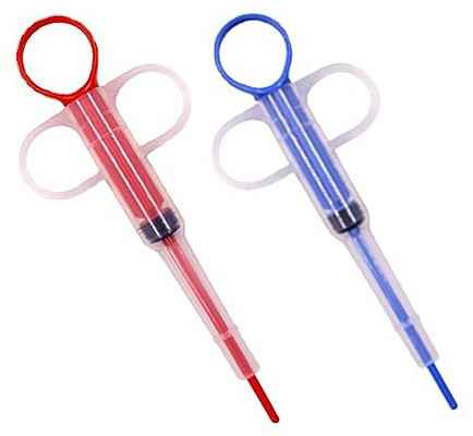 RTRTGS 2 Stücke Tablette Feeder, Medikamenten Feeder Pet Pusher Spritze Pet Pusher Spritze Tabletteneingeber für Katzen kleine Hunde