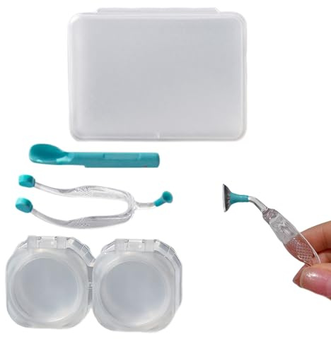 Strumento per la rimozione di lenti a contatto morbide,Applicatore di contatti per strumento di rimozione dei contatti oculari in silicone | Strumento per la rimozione dei contatti oculari, kit Vllold