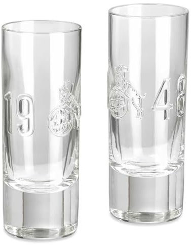 1. FC Köln Glas - Relief - Schnapsglas | Pilstulpe | Weizenbierglas | Bierkrug | Trinkglas ItemShape Schnapsglas 2er Set