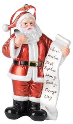 Fenteer Figurine de Père Noël, Statue Sculpture en Résine, Ornement pour Couloir Bureau, Table Fête de Noël Cadeau, Intérieur et Extérieur