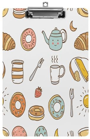 Presse-papiers en acrylique pour café et petit déjeuner - Presse-papiers imprimés pour bureau