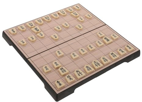 BESTonZON Klappbares Japanisches Schachbrett Mit Traditionellem Spiel Für Reisen Hause Magnetische Steine Für Stabilität Und Einfachen Transport