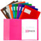 XUCHUN 10-Pack A4 Project Folders, Plastic Presentation Folders ，Tear-Resistant & Waterproof A4 File Organiser for School, Office, Business, Art Portfolio (Assorted Colours)