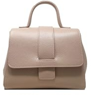 Chicca Borse Borsa a Mano Elegante con Tracolla da Donna in Pelle
