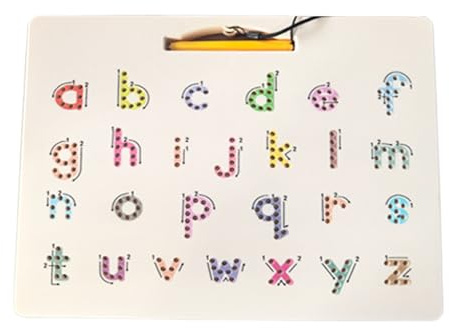 Dtaigou Pizarra Magnética De Letras para Calco | Tablero Magnético Doble Cara,Herramienta Sensorial De Aprendizaje Escritura para Niños Aula Infantil Casa