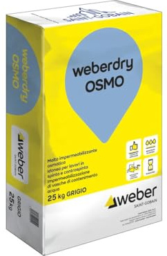 Malta impermeabilizzante Weber Dry Osmo 25kg