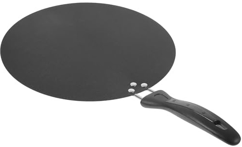 LOLIPPYY Padella Antiaderente 30 CM con Manico e Maniglie Laterali Teglia da Forno Portatile per Crêpes Bistecche e Pancake Utensile Cucina Casa e Ristorante