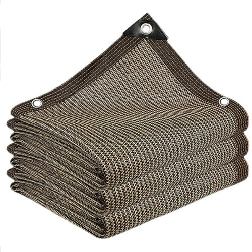 Filet D'ombrage Bache pour Pergola 5×8m Filet Anti Chaleur Extérieur Café avec œillets Taux d'ombrage de 85%, pour Serre Jardin Couverture Potager Terrasse