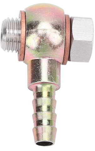 Fawfose 7/16inx20 UNF-Banjo-Adapter, Edelstahl-Bremsbehälter-Banjo-Schraubensatz mit 8-mm-Widerhaken, für Transportsysteme und Flüssigkeitsflusskontrolle