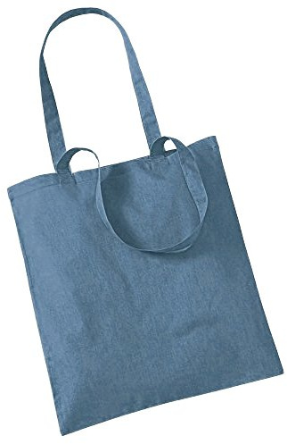 Westford Mill - Baumwoll-Tragetasche mit langen Henkeln / Airforce Blue, One