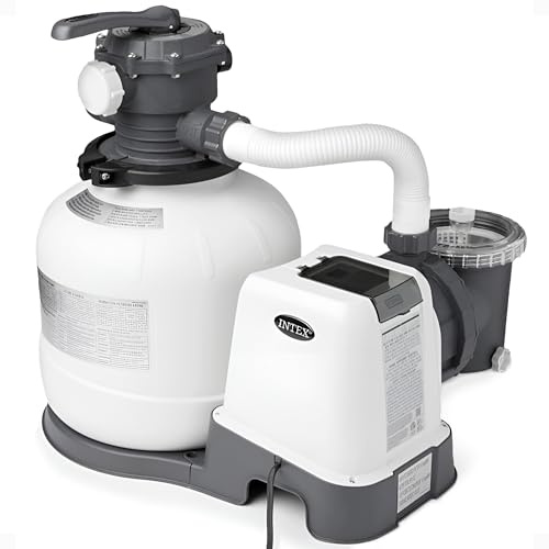 Intex SX2800 Krystal Clear Sand Filter Pump: 2800 GPH Pump Flow Rate – Improved Circulation and Filtration – Easy Installation – Improved Water Clarity – Easy-to-Clean