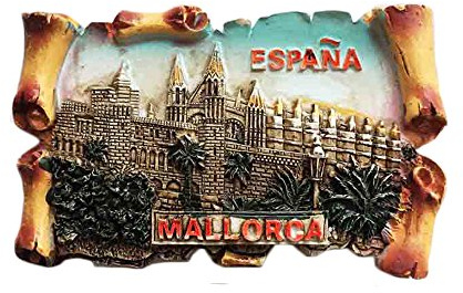 3D Mallorca Spanien Espana Kühlschrank Magnet Picture Style Souvenir Aufkleber, Spanien Handarbeit Home und Küche Dekoration Kühlschrank Magnet