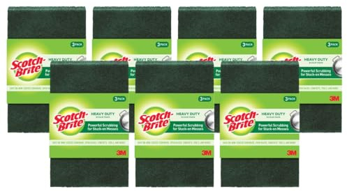 Scotch-Brite Heavy Duty Scour, Green, 21 Pads