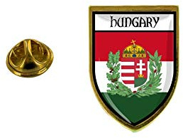 Akachafactory Anstecker Stadt Flagge Ungarn R2 - Rot - Klassisch - Unisex - 1 Count - Accessoire