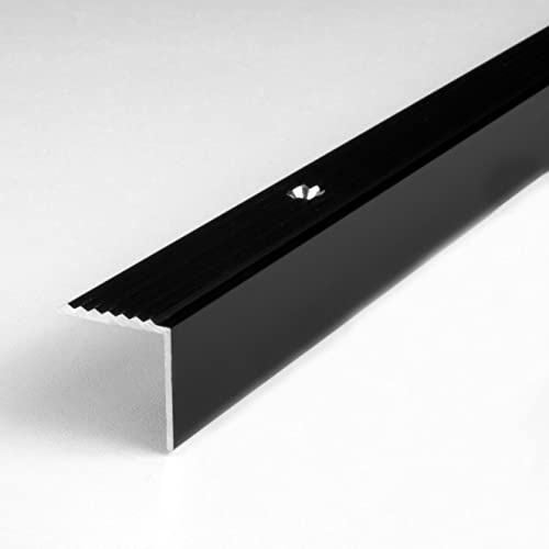PROVISTON | Trappkant | Aluminiumanodiserad | Bronze Dark | Bredd 20 mm | Höjd 20 mm | Längd 1000 mm | Borrade | Trappkantprofil | Trappvinkel | Vinkelprofil | Kombinera vinkel | 1 del