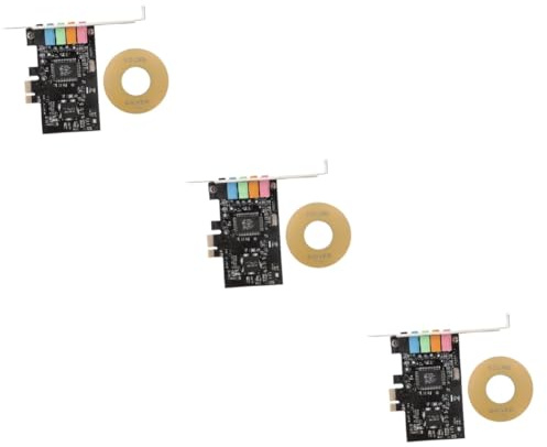 OSALADI 3pièces Carte Pci avec Support Profil Audio Surround Et Interfaces Multiples pour Pc