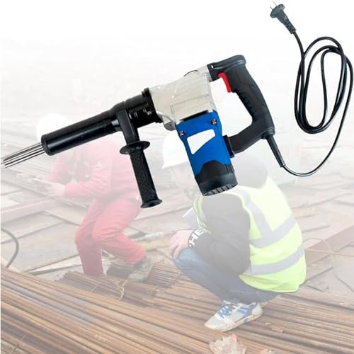RayGenius Pistola EléCtrica Desoxidante De Agujas 1100w, MáQuina Limpiadora Desoxidante De Agujas, Escarificador EléCtrico De Agujas para Eliminar óXido, Escoria De Soldadura Y Pintura,110V