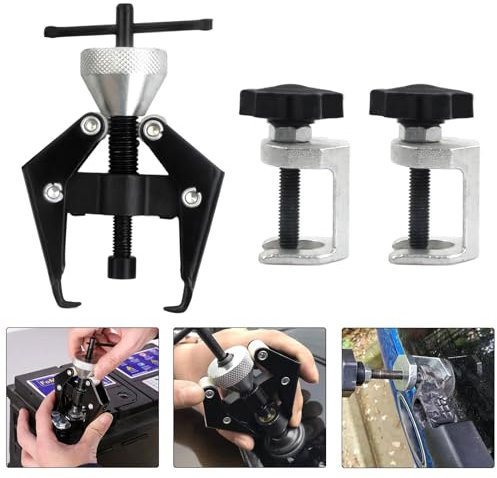 HoaaiGo 3 Piece Wiper Arm Puller, Wiper Arm Remover Puller Windshield Wiper Arm, Wiper Arm Disassembly Tool, Adjustable Wiper Arm Bearing Puller Remover for Car, Battery Clamp Bearing