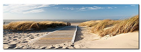 B&D XXL - Akustikbild 135x45 cm Bilder mit Akustikschaumstoff Hochleistungsschallabsorber Schallschutz Leinwandbild XXL 1 tlg Wandbild 030212-83