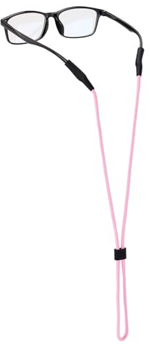 Buyisgle Eye Glasses Holder Strap - Sunglasses Straps Cords for Men Women Kids - Eyeglass Holders Around Neck - Eyewear String Lanyard Retainer - Pink