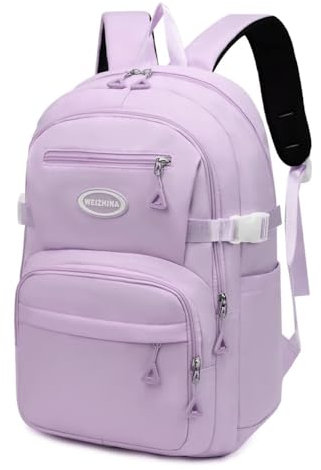 Clufar Schulrucksack Teenager Mädchen Lila Schulranzen Mädchen 3. Klasse Wasserdicht Schultasche Laptop Rucksack Schule Leicht Schulrucksäcke School bag Komfortabel Schultaschen Damen Purple