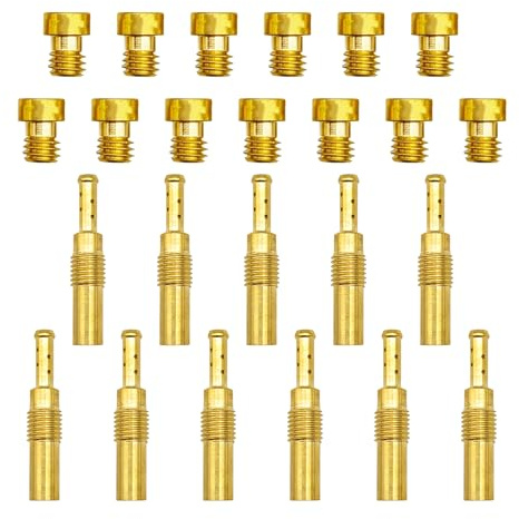 YGQ 24 pezzi Getti Carburatore per Keihin Nibbi getti principali & getti pilota lenti FCR-MX PE PJ PZ PWK CVK GY6 99101-393 N424-21