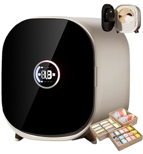 Piccola Asciugatrice (Capacità Di Carico 0,8 Kg), Asciugatrice A Condensazione Portatile, Mini Asciugatrice Ventilata, Rotazione Avanti E Indietro Del Cestello Interno, Touch Screen Led Intelligente