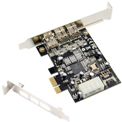 Tarjeta controladora PCI E PCI-Express a 1394 A+B para captura de audio y vídeo Firewire 800 DV