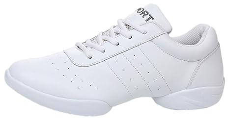 Fooceoute Cheerleader mädchen Schuhe,Line Dance Schuhe Damen,Atmungsaktive Tanzschuhe,Trainingschuhe,Geteilte Sohle,Komfort,for Cheerleading Line Dance Aerobic
