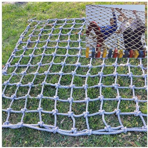 Kids Outdoor Climbing Net - 3.3x11.5ft Playground Cargo Net Safety Rope Net for Backyard & Balcony Climbing Frame Accessory for Active Play & Adventure
