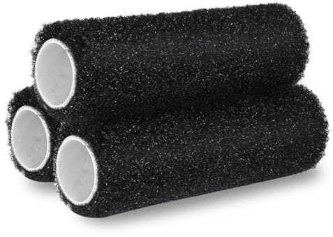 OAONY 3PCS 9 Drywall Compound Roller Cover,Heavy Duty Drywall Texture Brush,Mud Roller for Drywall Mud Putty & Joint Compound for Smooth & Textured Finishes