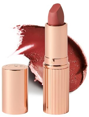 MCoBeauty - Crème Matte Luxe Lipstick - Long-Lasting Hydrating Soft Matte Lipstick with Square-Tip Bullet - Holiday Essentials - Cheeky Chat, Nude Pink Shade - 3.5g